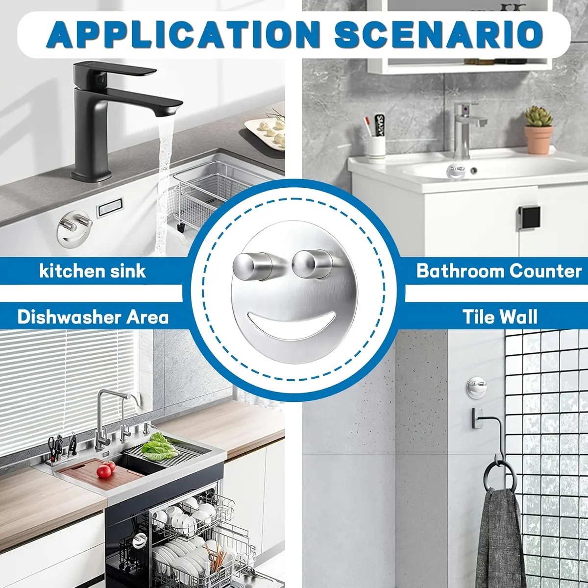 Stainless Steel Sponge Holder with Suction Cups for the Sink - Vue 2
