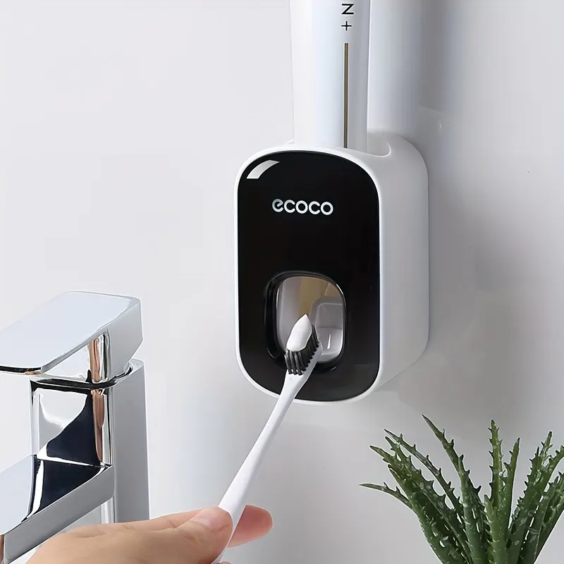 Automatic Wall-Mounted Toothpaste Dispenser, No Drilling - Vue 8
