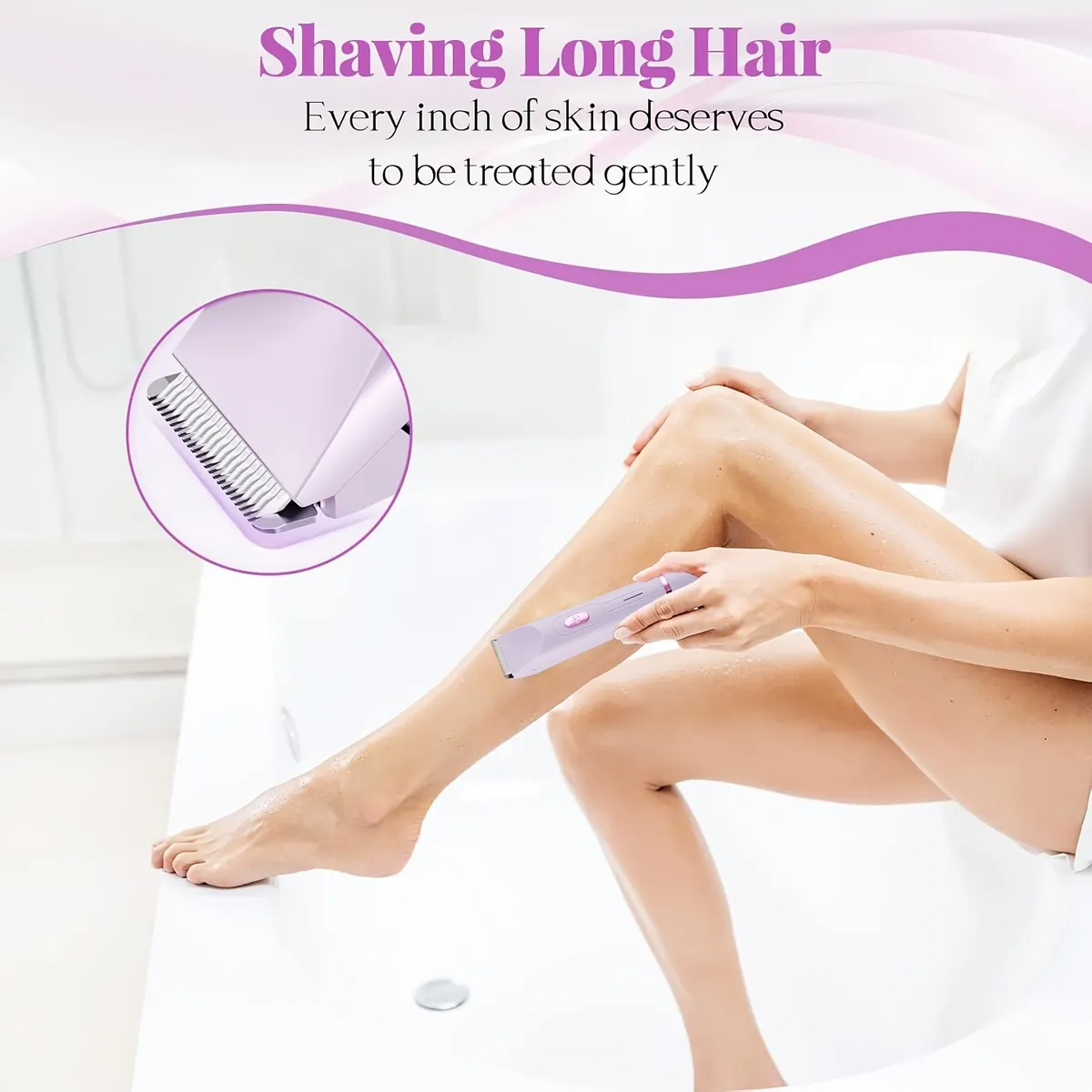 2-in-1 Electric Shaver for Women – Bikini Trimmer & Facial Epilator - Vue 7