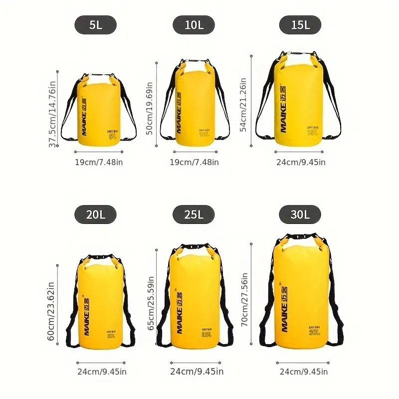 Floating Waterproof Backpack 5L to 30L – Kayak, Rafting & Boating - Vue 4