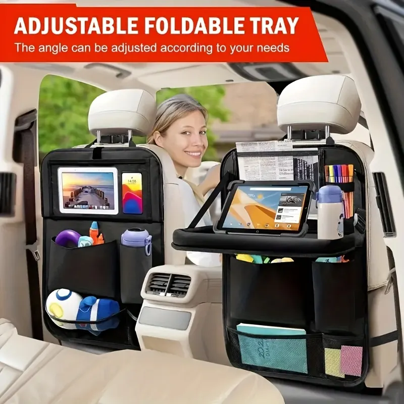 Foldable Car Seat Organiser – Headrest Mount - Vue 2