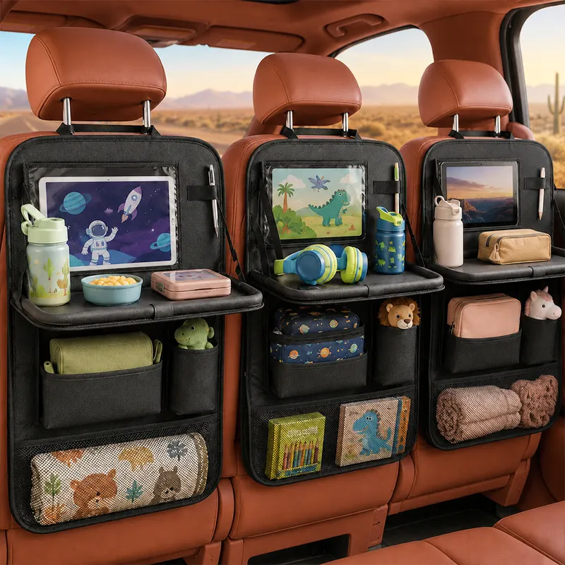 Foldable Car Seat Organiser – Headrest Mount - Vue 9