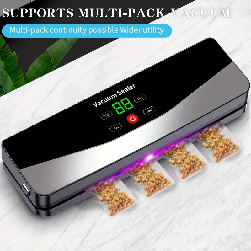 Portable Bag Sealer, USB Rechargeable with Magnet - Vue 4