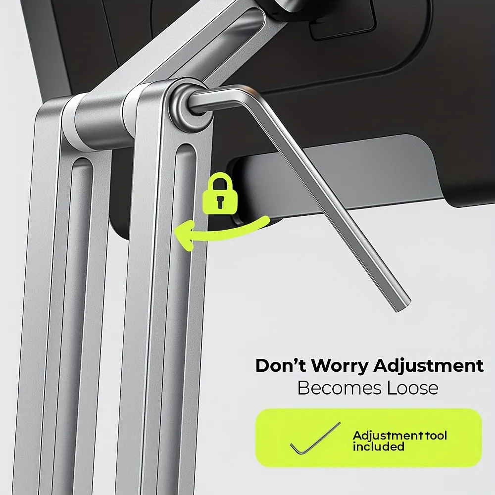 Rotating Adjustable Tablet & Phone Stand, Multifunction - Vue 4