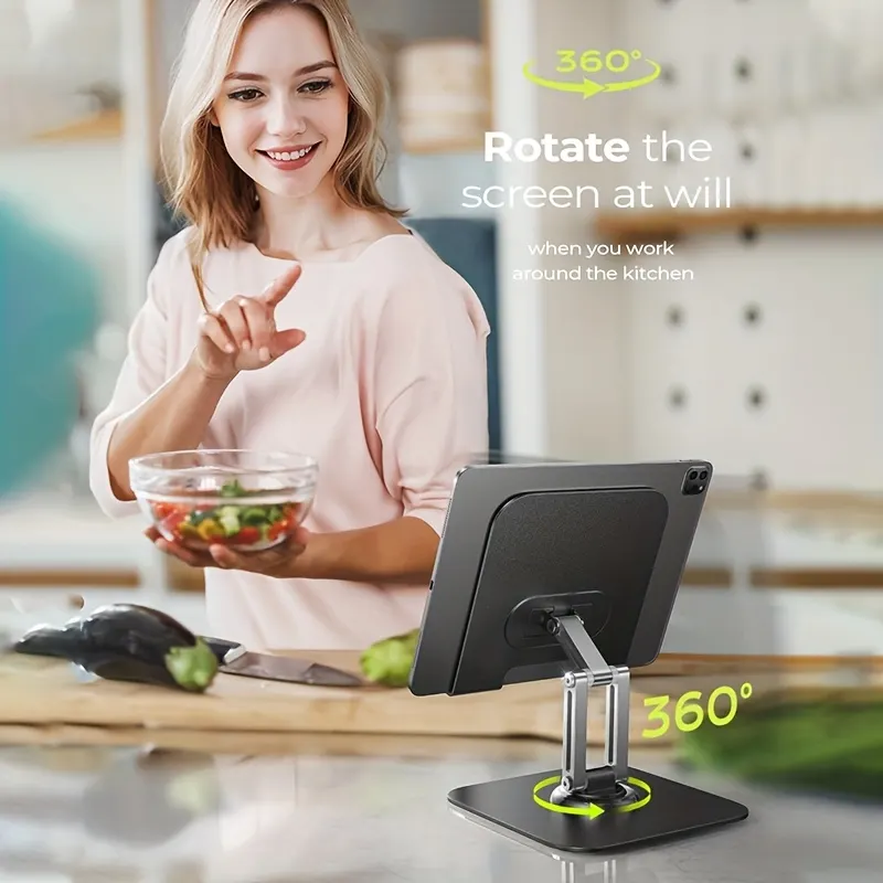 Rotating Adjustable Tablet & Phone Stand, Multifunction - Vue 6