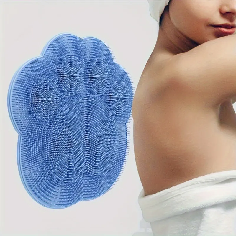 Massaging Non-Slip Shower Mat with Foot Scrubber - Vue 2