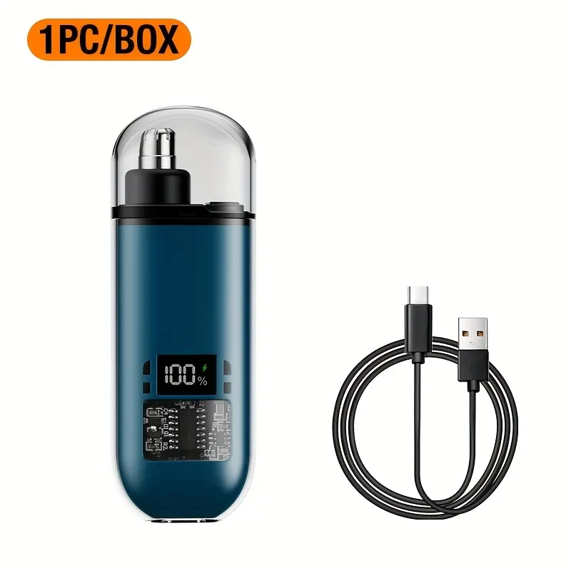 Mini Portable Nose Hair Trimmer – Digital Display & USB - Vue 7