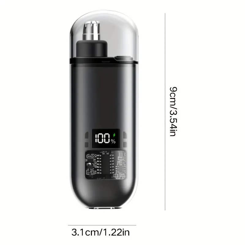 Mini Portable Nose Hair Trimmer – Digital Display & USB - Vue 10