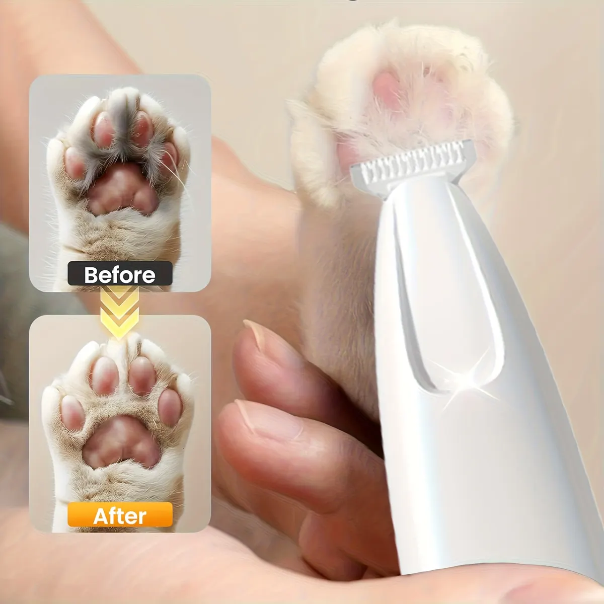 Rechargeable Clipper & Nail Grinder for Cats and Small Dogs – LED Display - Vue 6