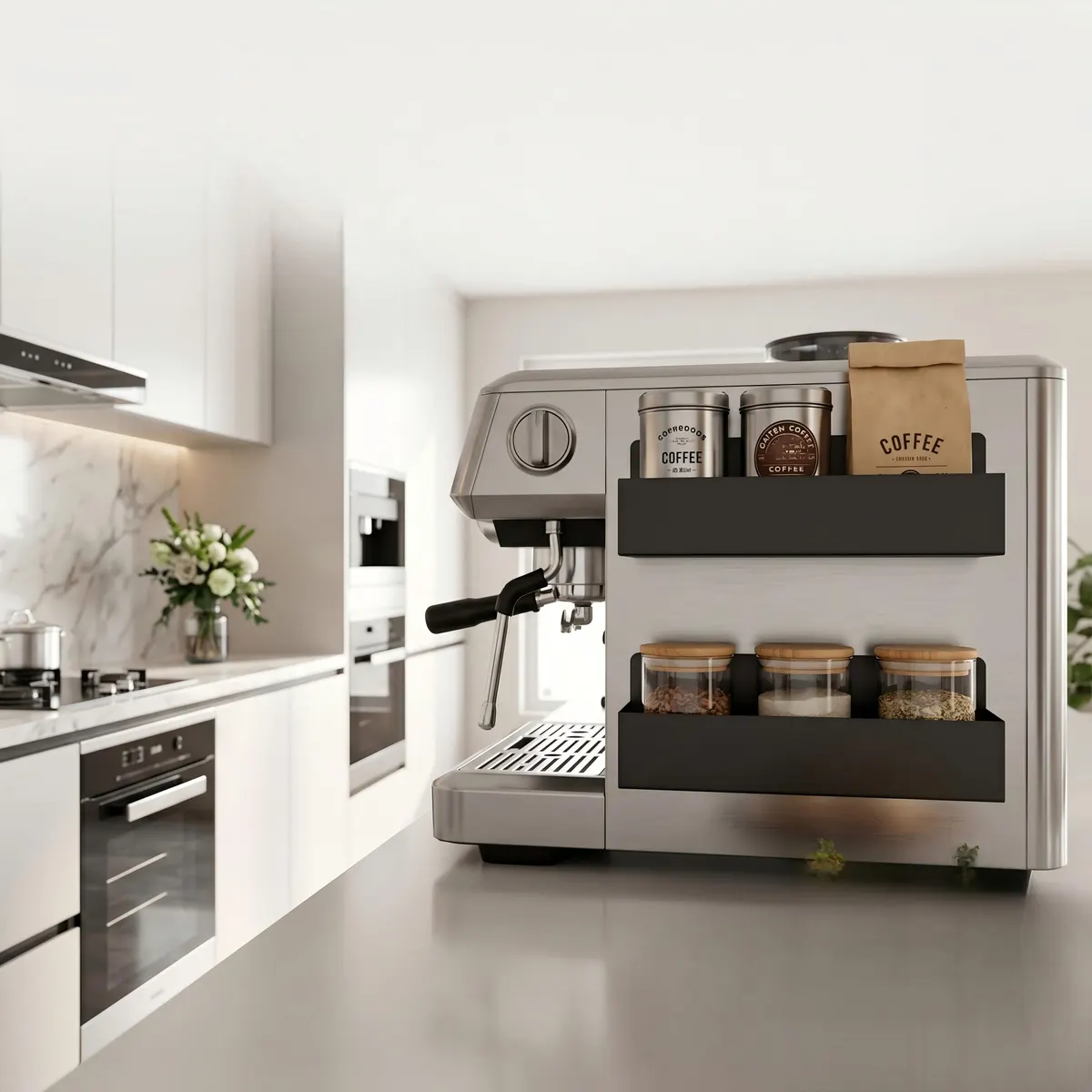 Magnetic Metal Shelf – Fridge, Washing Machine & Wall - Vue 4
