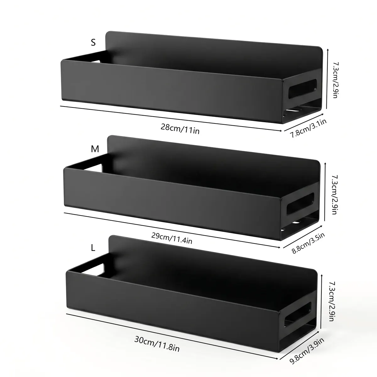 Magnetic Metal Shelf – Fridge, Washing Machine & Wall - Vue 6