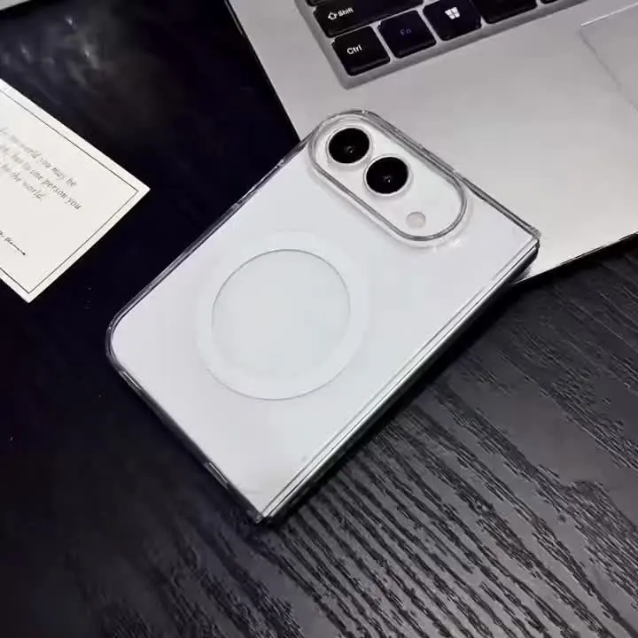 iPhone Fold 3-Piece Kit: 2 UHD Tempered Glass & Clear Magnetic Case - Vue 9