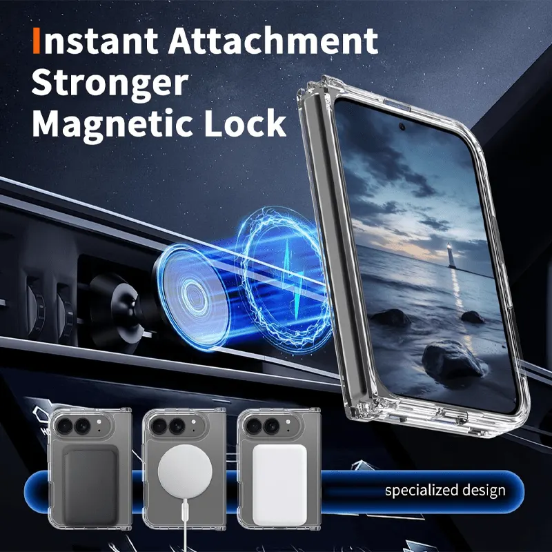 iPhone Fold 4-Piece Kit: 3 Privacy Screens 28° & HD Magnetic Case - Vue 7