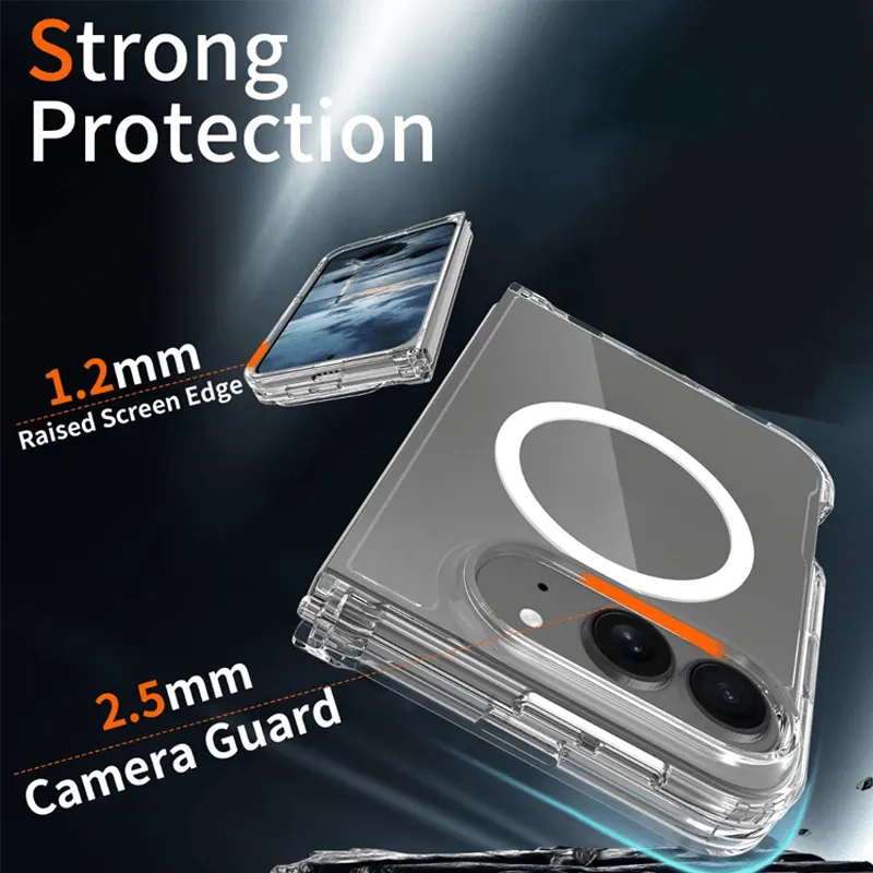 iPhone Fold 4-Piece Kit: 3 Privacy Screens 28° & HD Magnetic Case - Vue 8