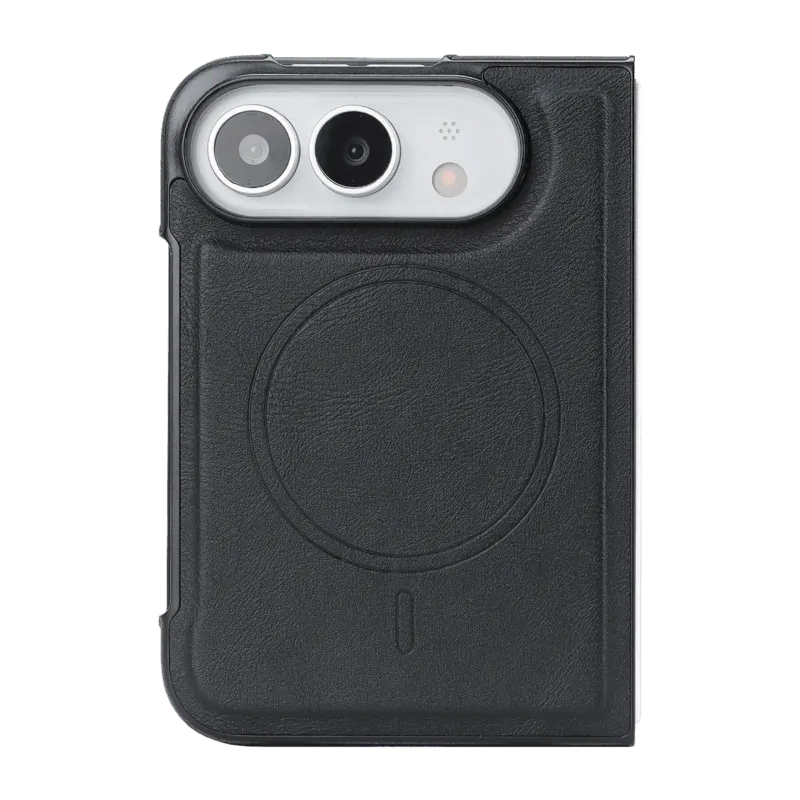 iPhone Fold Faux Leather Case with Magnetic Side Clasp - Vue 3