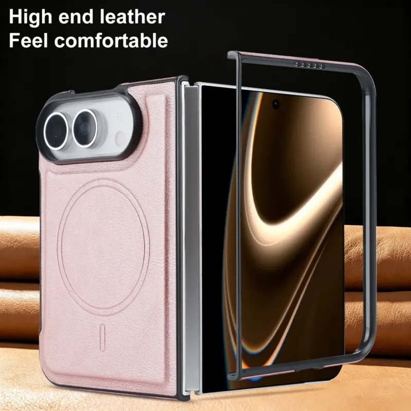 iPhone Fold Faux Leather Case with Magnetic Side Clasp - Vue 10