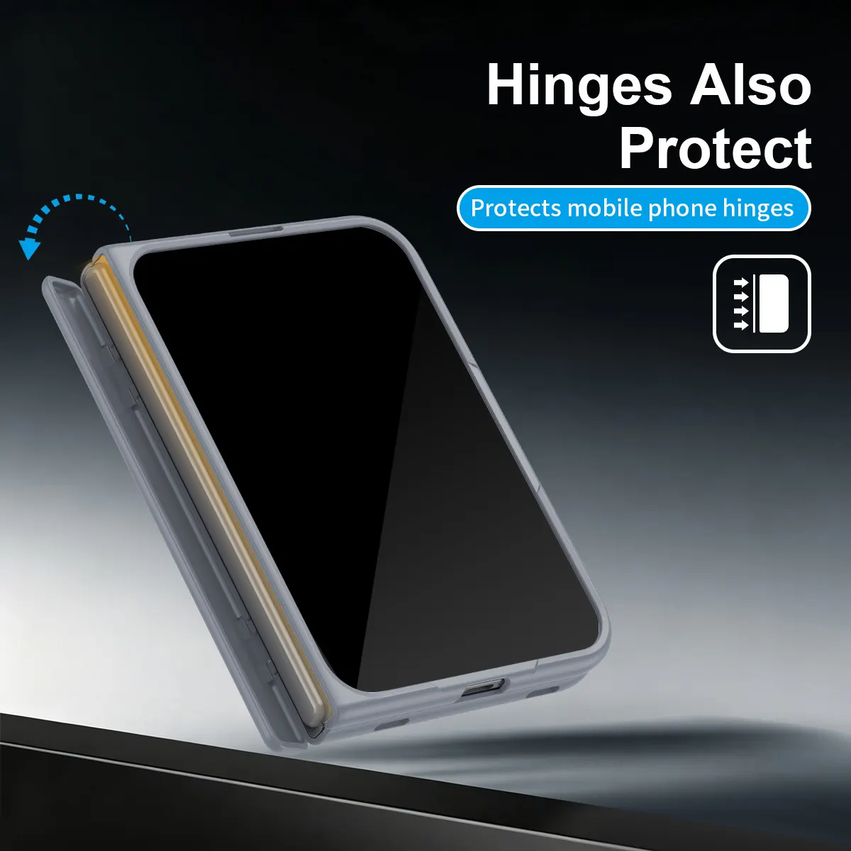 iPhone Fold Full-Cover Case with Hinge Guard, Kickstand and Strap - Vue 11