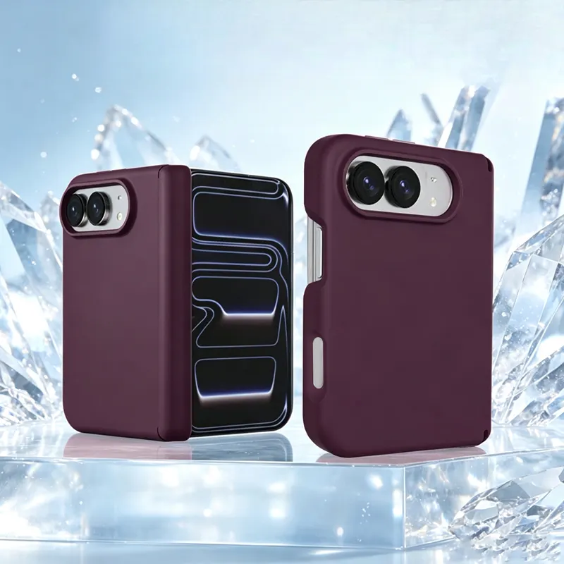 iPhone Fold Liquid Silicone Case, Dual-Axis, Magnetic