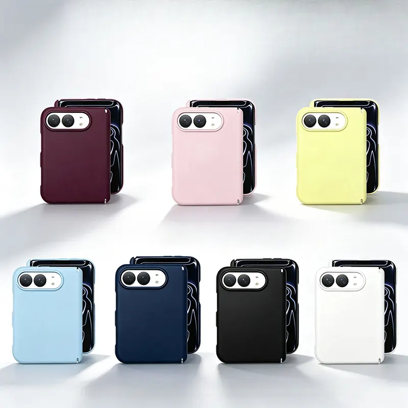 iPhone Fold Liquid Silicone Case, Dual-Axis, Magnetic - Vue 2