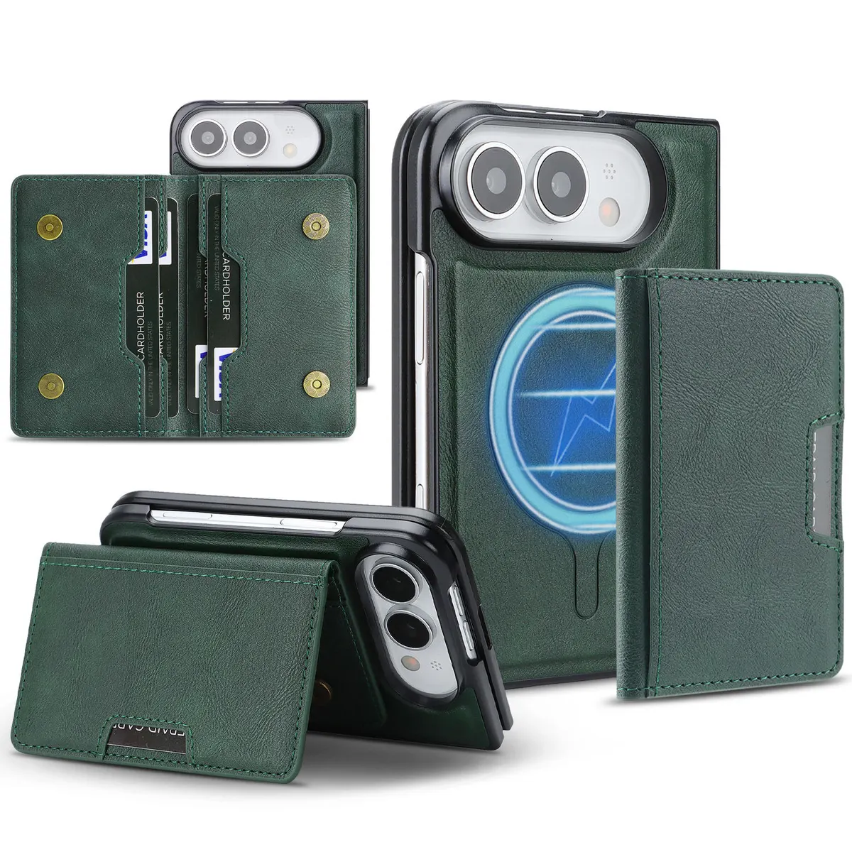 iPhone Fold 2-in-1 Case: Slim Shell and Detachable Magnetic Wallet - Vue 7