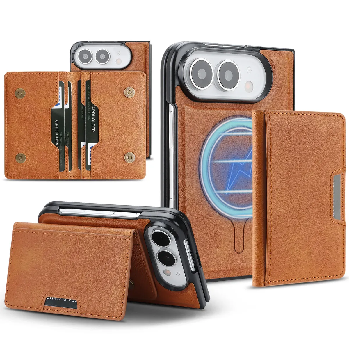 iPhone Fold 2-in-1 Case: Slim Shell and Detachable Magnetic Wallet - Vue 13