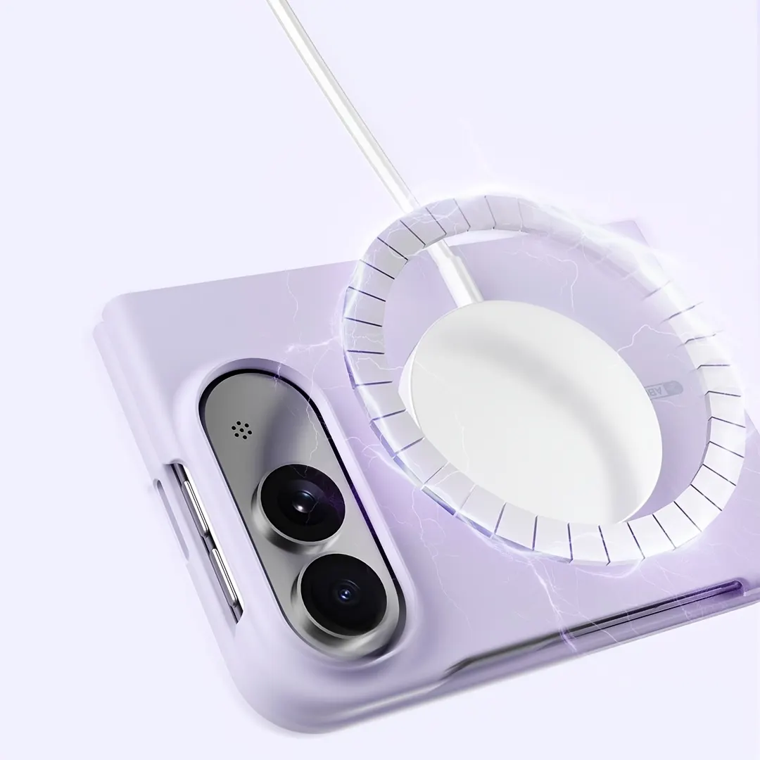 iPhone Fold Smooth-Texture Magnetic Case with Lens Guard - Vue 7