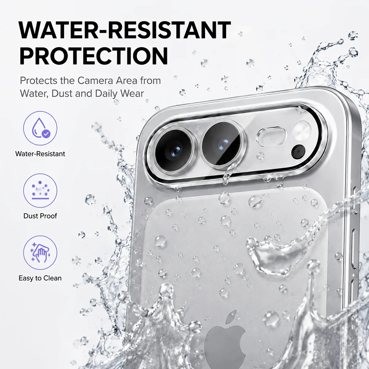 iPhone Fold Camera Lens Protector in 9H Tempered Glass (2-Pack) - Vue 2
