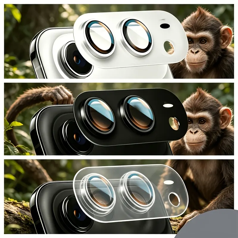 iPhone Fold Full-Coverage Camera Lens Protector with Metal Ring - Vue 3