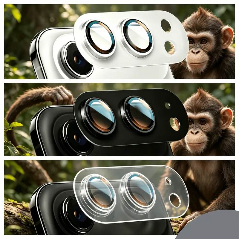 iPhone Fold Full-Coverage Camera Lens Protector with Metal Ring - Vue 4