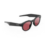 Vue de trois-quarts droite des lunettes Oakley Meta HSTN avec monture noire et verres Prizm™ Dark Golf.