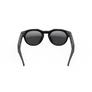 Vue arrière des lunettes Oakley Meta HSTN avec monture noire et verres Prizm™ Black polarisés.