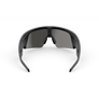 Vue arrière des lunettes Oakley Meta Vanguard avec monture noire et verres Prizm™ Black.
