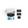 Fournis avec vos lunettes Oakley Meta Vanguard : étui de chargement Oakley Meta Vanguard, lunettes IA Oakley Meta Vanguard et guide de démarrage.