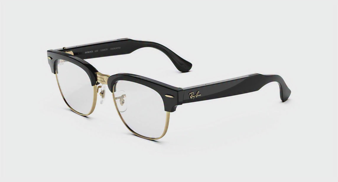 Noir brillant sur or avec verres Transitions® vert graphite