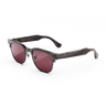 Orchidée transparente sur gris fusil avec verres Transitions® ruby