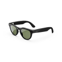 Noir brillant, Verres verts