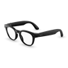 Noir brillant, verres transparents