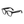 Noir transparent brillant, verres transparents