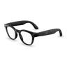 Noir transparent brillant, verres transparents