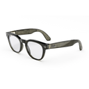 Shiny Transparent Dark Olive, Clear Lenses
