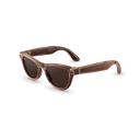 Pêche transparent brillant, verres Transitions® marron