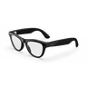 Noir brillant avec verres Transparents