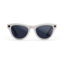 Vue avant des lunettes Ray-Ban Meta avec monture Gris Poudré Brillant et verres Transitions® Saphir.